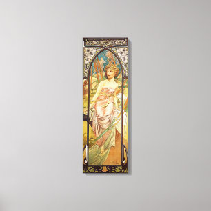 Impressão Em Tela Alphonse Mucha, manhã que desperta