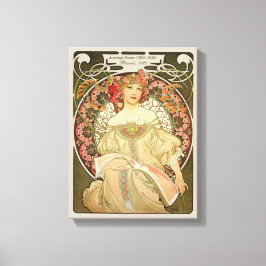 Impressão Em Tela Alphonse Mucha Rêverie DaydreC0103 Art Nouveau