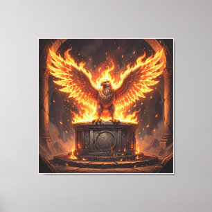Impressão Em Tela Altar Pelásgico da Águia Flamejante 0