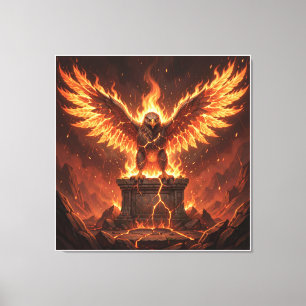 Impressão Em Tela Altar Pelásgico da Águia Flamejante V