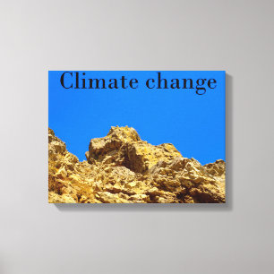 Impressão Em Tela Alterações climáticas cuidam do ambiente