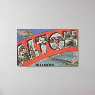 Impressão Em Tela Alton, letra ScenesAlton de IllinoisLarge, IL