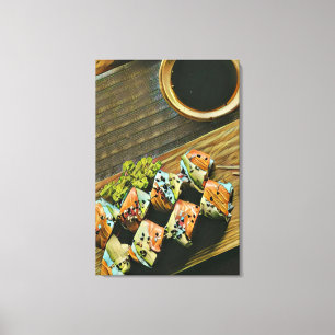 Impressão Em Tela Amante de sushi da comida asiática