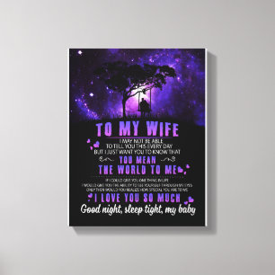 Impressão Em Tela Amantes de Esposa À Minha Esposa Eu Te Amo Tanto