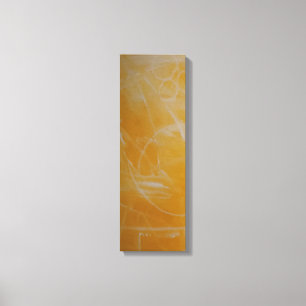 Impressão Em Tela Amarelo com tela branca Abstrato