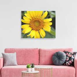 Impressão Em Tela Amarelo sunny bonito Girassol 20" x 16"