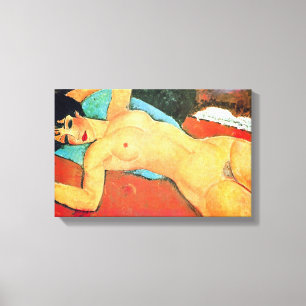 Impressão Em Tela Amedeo Modigliani - Mulher Reclinada