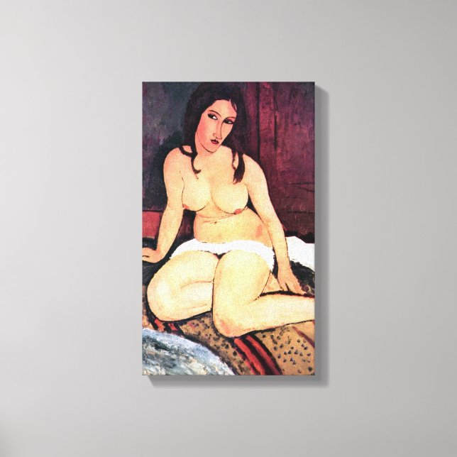 Impressão Em Tela Amedeo Modigliani - Mulher Sentada (Frente)