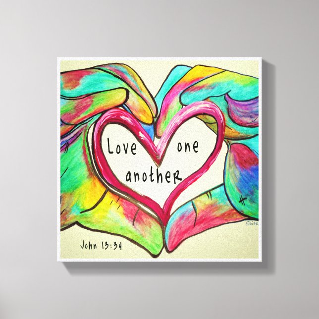 IMPRESSÃO EM TELA AMEM UM AO OUTRO (Frente)