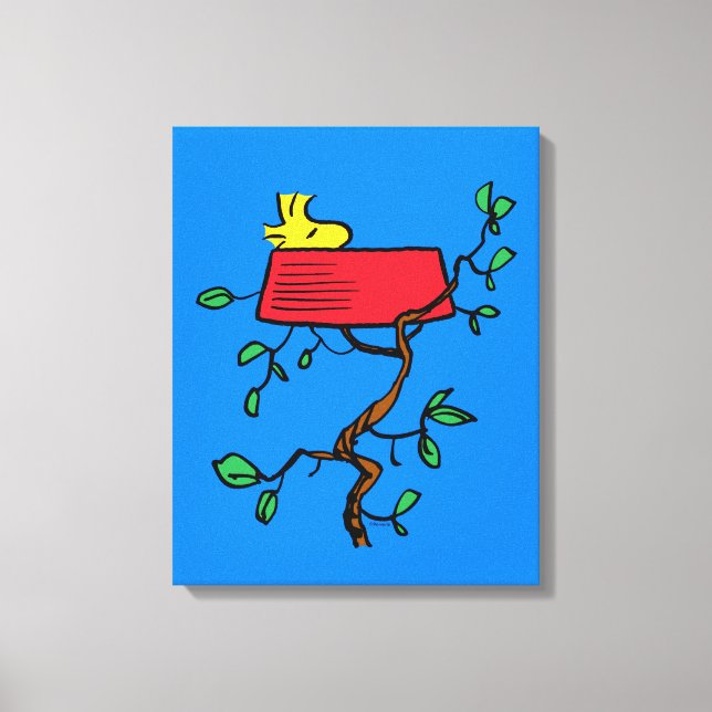 Impressão Em Tela Amendoins | Arrumação de Woodstock no Prato de Sno (Frente)