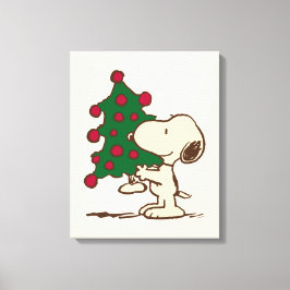 Impressão Em Tela Amendoins | Árvore de Natal de Snoopy