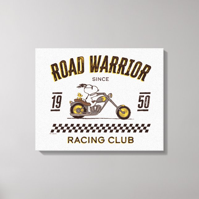 Impressão Em Tela Amendoins | Guerreiros Rodoviários Snoopy & Woodst (Frente)