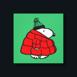 Impressão Em Tela Amendoins | Jaqueta Snoopy Red Puffer<br><div class="desc">Veja este design de amendoins divertido com Snoopy em sua jaqueta vermelha de inverno.</div>