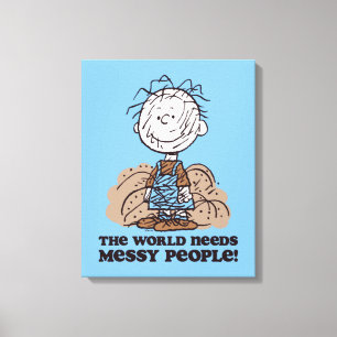 Impressão Em Tela Amendoins   Pigrem O Mundo Precisa De Pessoas Mens