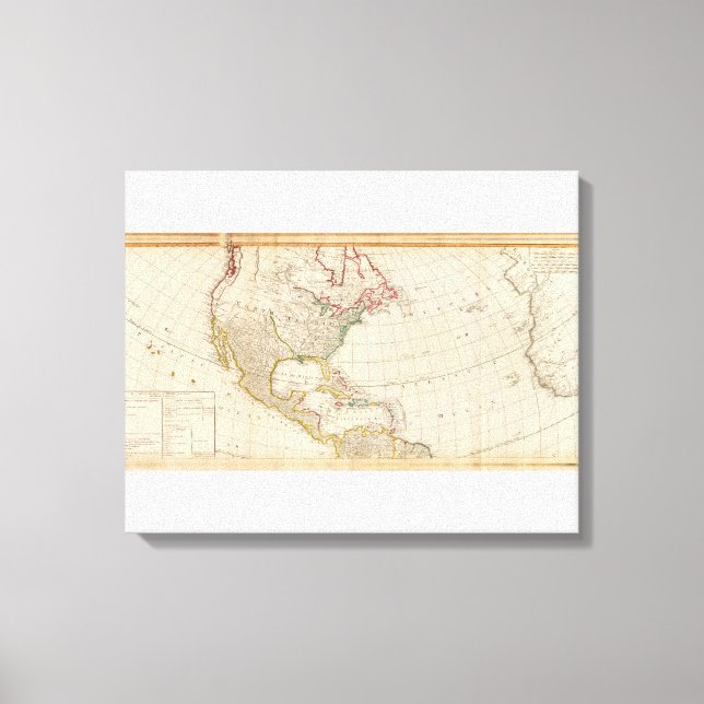 Impressão Em Tela América do Norte (Frente)