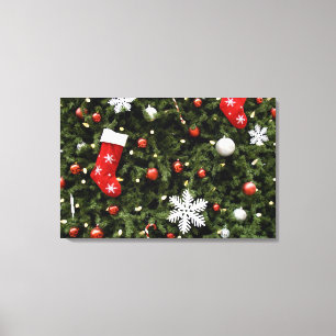 Impressão Em Tela America do Norte. Decorações do Natal na árvore