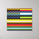 Impressão Em Tela American Flag Pop Art 6°<br><div class="desc">American Flag Pop Art. Design está disponível em outros produtos.</div>