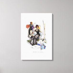 Impressão Em Tela American Girl in France por Harrison Fisher