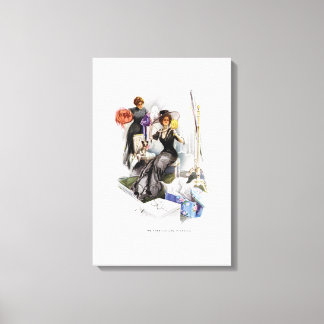 Impressão Em Tela American Girl in France por Harrison Fisher