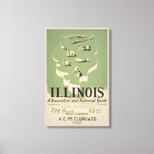 Impressão Em Tela American Guide Series Volume Em Illinois.