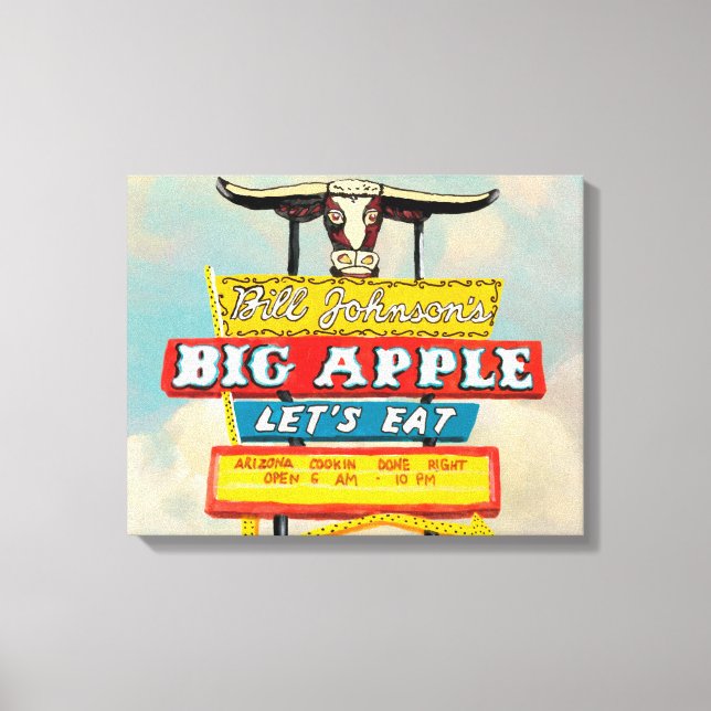 Impressão Em Tela American Roadside | Sinal de restaurante (Frente)