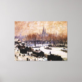 Impressão Em Tela Amesterdã coberto de neve
