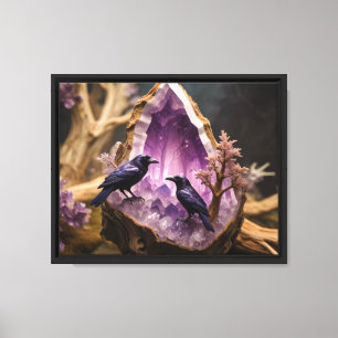 Impressão Em Tela Ametist Crystal - Corvos Ravens