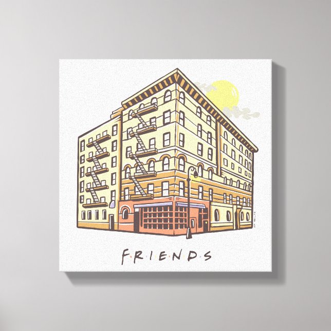 Impressão Em Tela AMIGOS™ | Edifício Apartamento de Monica (Frente)