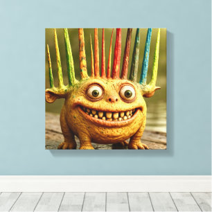 Impressão Em Tela Amigos Ímpar - Poster de Monstro do Arco-Íris