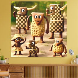 Impressão Em Tela Amigos ímpares - Poster do Clan do Verificador de 