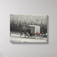 Amish Buggy Monocromo