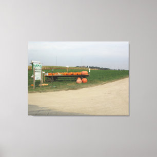 Impressão Em Tela Amish Pumpkin Patch Fazenda Fotografia Wall Art