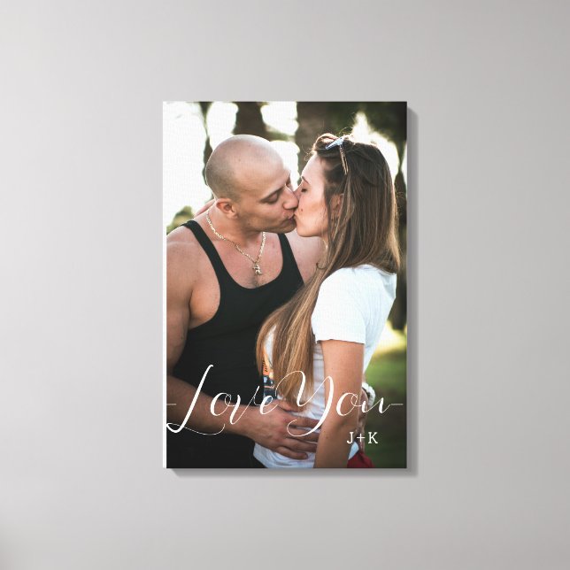 Impressão Em Tela Amo-te, casal (Frente)