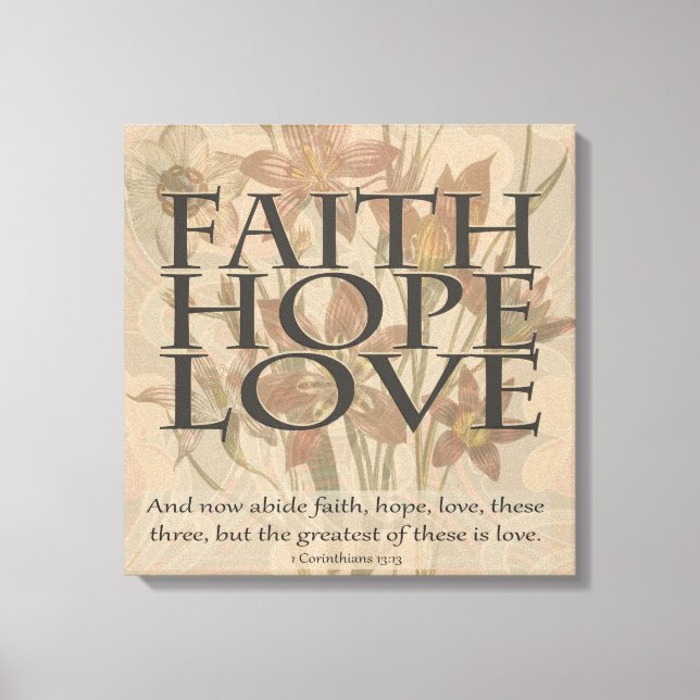 Impressão Em Tela Amor (Frente)