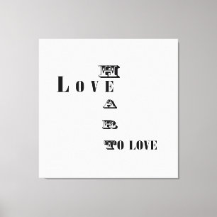 Impressão Em Tela Amor