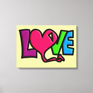 Impressão Em Tela Amor