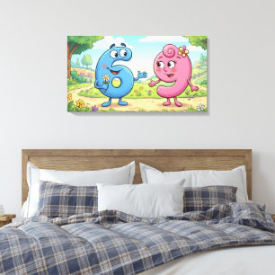 Impressão em Tela Amor 69 - Presente de Arte de Pa