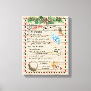 Impressão Em Tela Amor, Avô Carta Ao Meu Avô, Eu Orgulho-Me De Voc