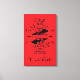 Impressão Em Tela Amor da arte da dor de Frida Kahlo  
