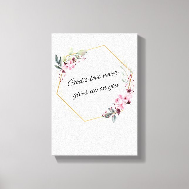 Impressão Em Tela Amor de Deus (Frente)