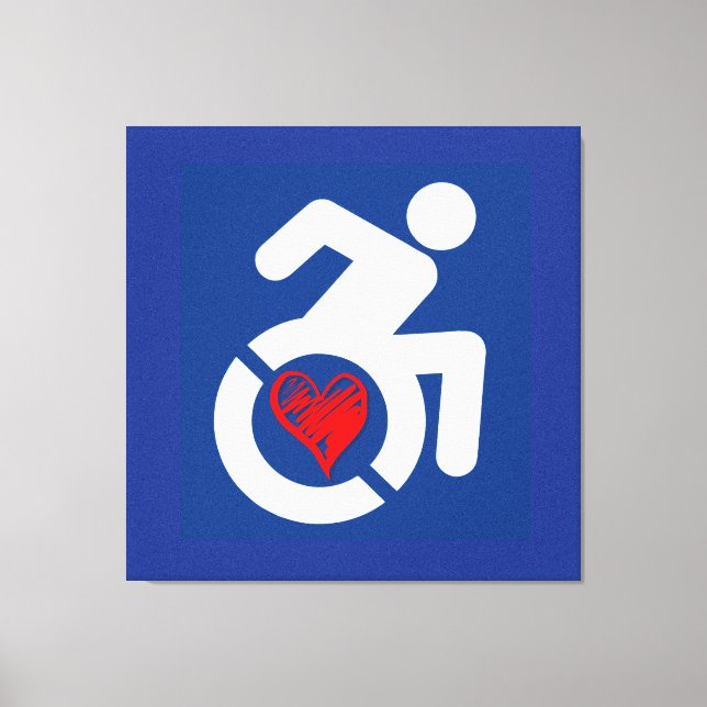 Impressão Em Tela Amor Deficientes (Frente)