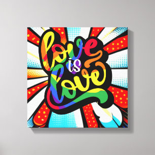 Impressão Em Tela Amor é Amor