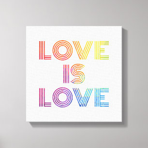 Impressão Em Tela Amor é Amor Tiras Modernas