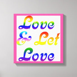 IMPRESSÃO EM TELA AMOR E DEIXE AMOR