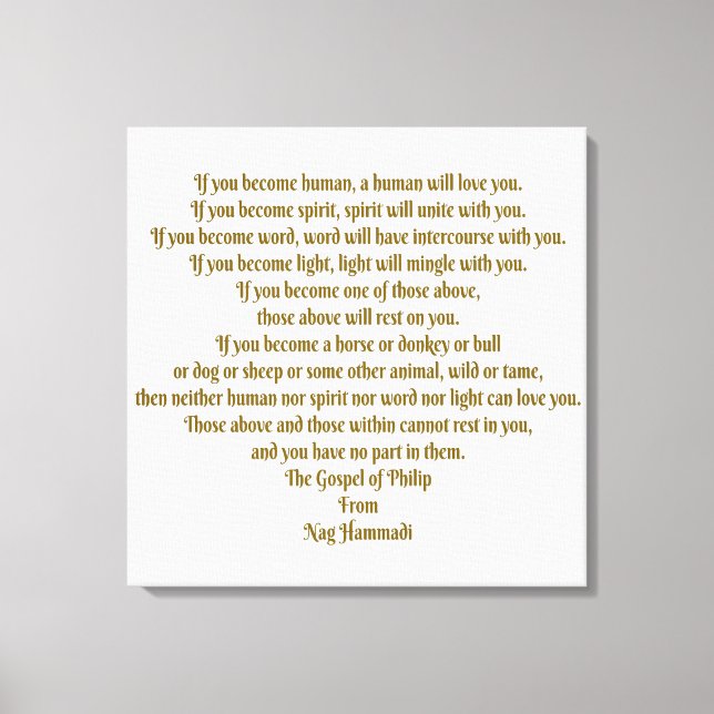 Impressão Em Tela Amor e Espírito (Frente)