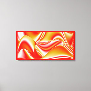 Impressão Em Tela Amor e Ouro Abstrato 3D Rainbowart
