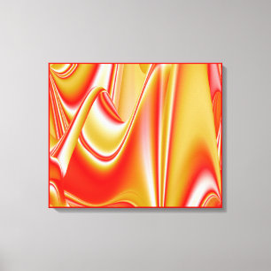 Impressão Em Tela Amor e Ouro Abstrato 3D Rainbowart