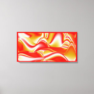 Impressão Em Tela Amor e Ouro Abstrato 3D Rainbowart