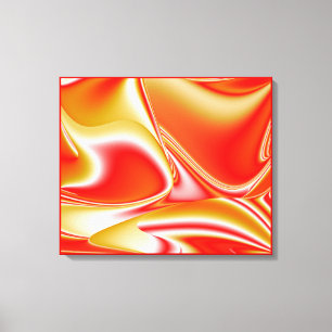 Impressão Em Tela Amor e Ouro Abstrato 3D Rainbowart