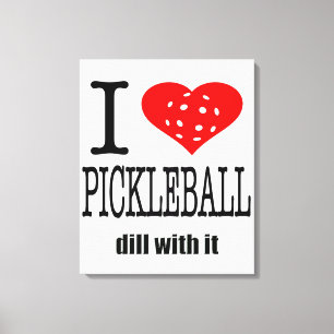 Impressão Em Tela Amor engraçado de Pickleball
